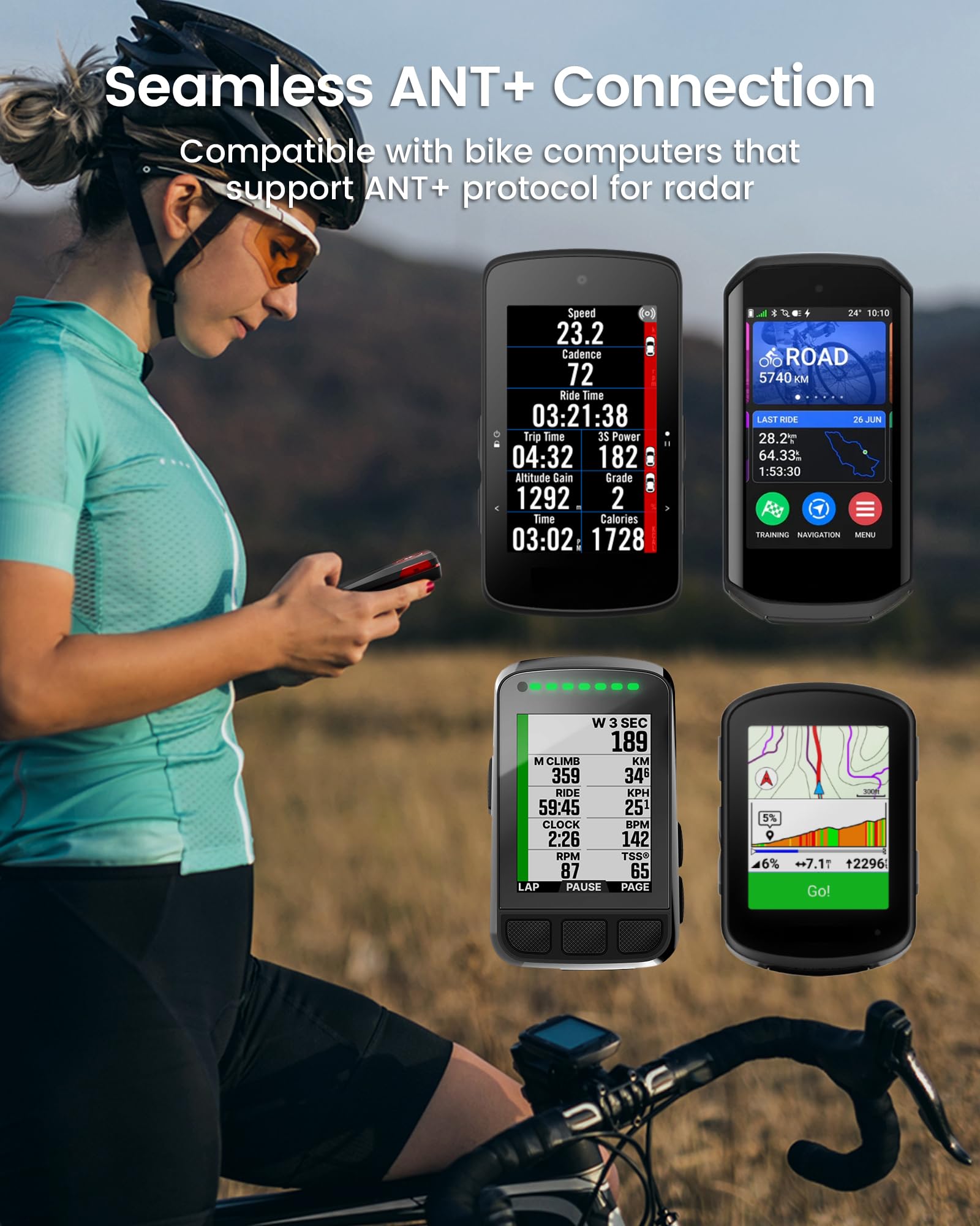 Amazon | RAVEMEN NT201 自転車レーダーテールライト 80ルーメン